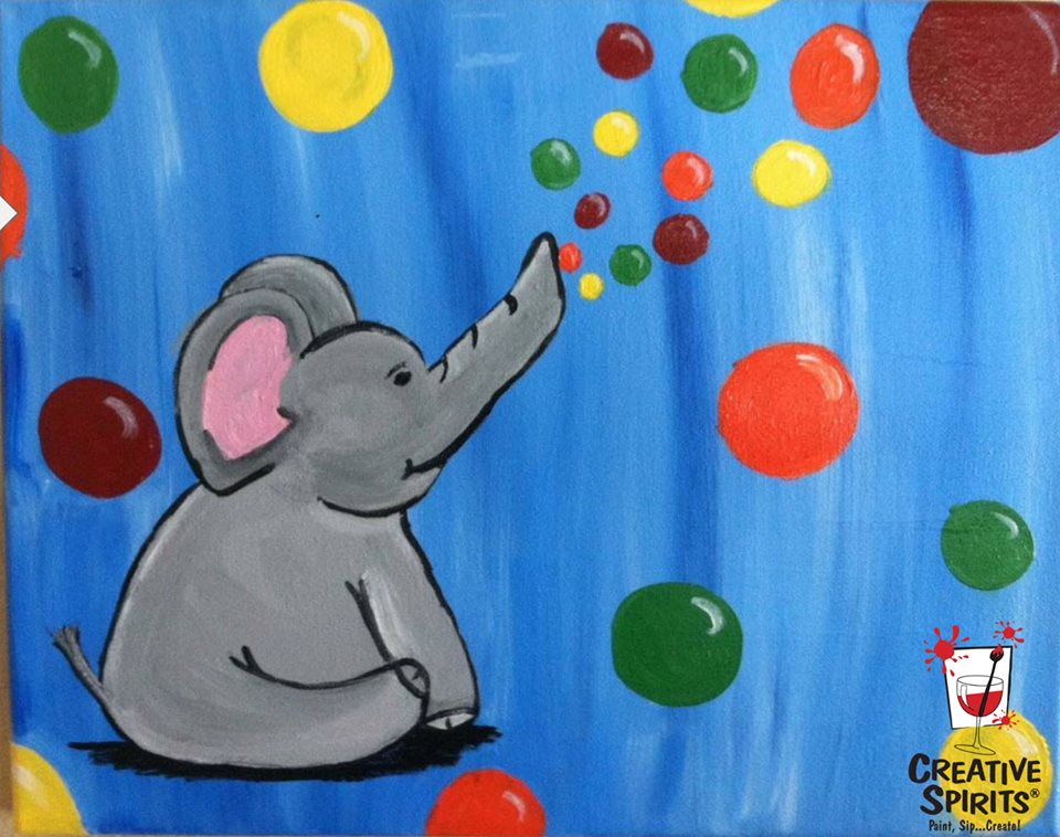 960x758 Kids Elephant Creative Spirits Ames - Elephant Painting For Kids