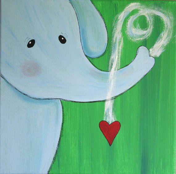 Elephant Painting For Kids at PaintingValley.com | Explore collection ...