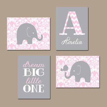 354x354 Best 25 Pink Gray Nurseries Ideas On Baby Girl - Elephant Painting For Nursery