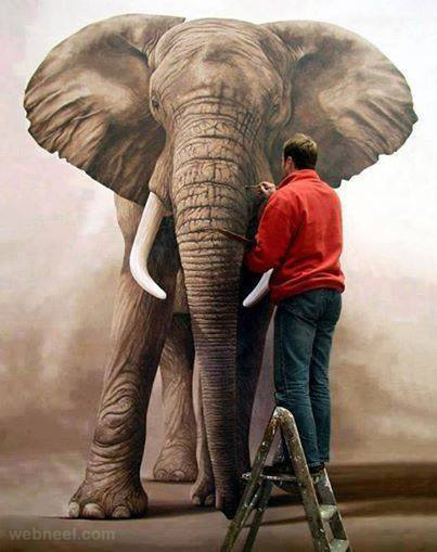 403x509 Elephant Painting - Elephant Painting Images
