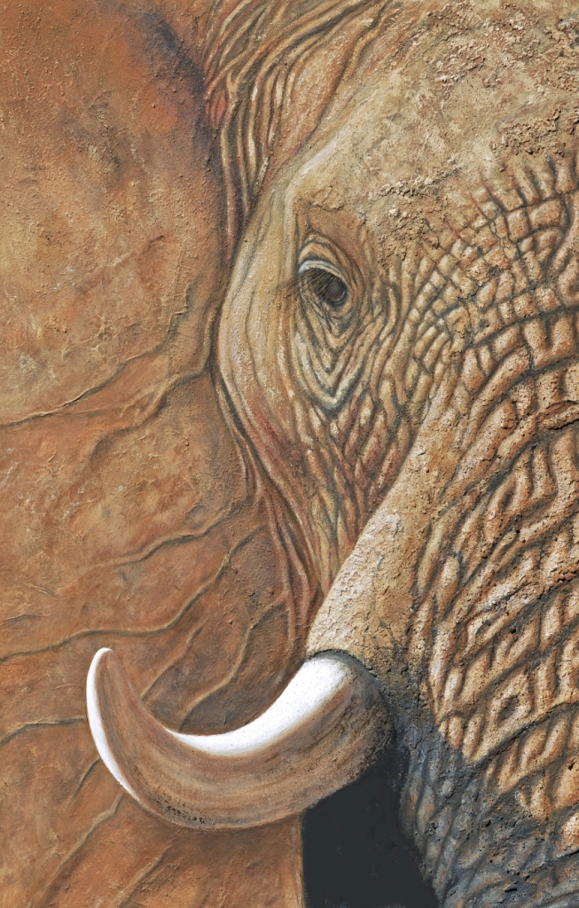 653x1024 Elephant Paintings Tracts4free - Elephant Portrait Painting