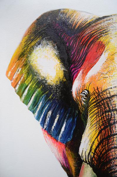397x599 Elephant Portrait Swadeshi Art - Elephant Portrait Painting