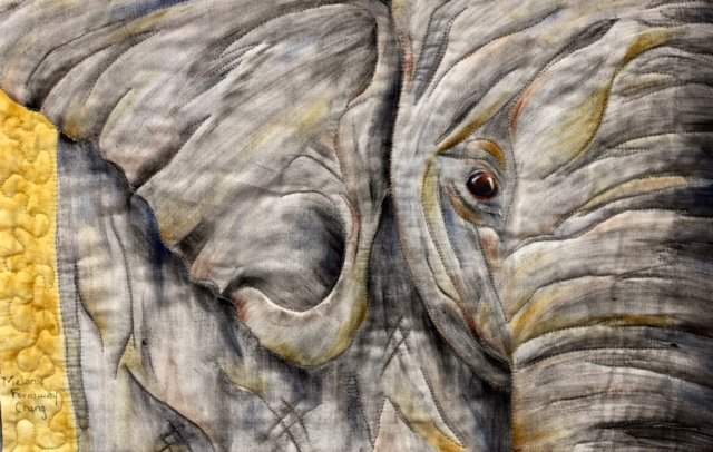 640x406 Fabric Painting With Melanie - Elephant Portrait Painting