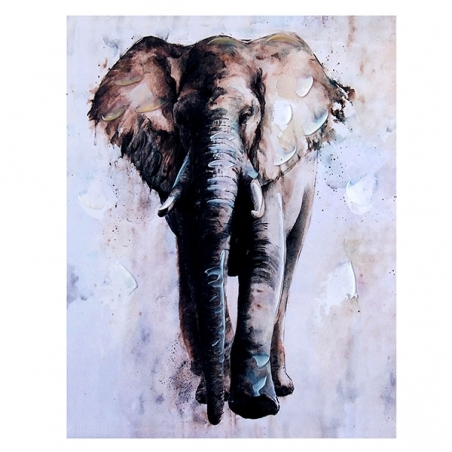 452x452 Canvas Elephant Portrait Wall Painting Acchajee Shopping - Elephant Portrait Painting
