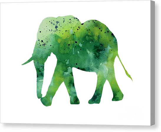 546x448 Elephant Silhouette Watercolor Art Print Painting Painting By - Elephant Silhouette Painting