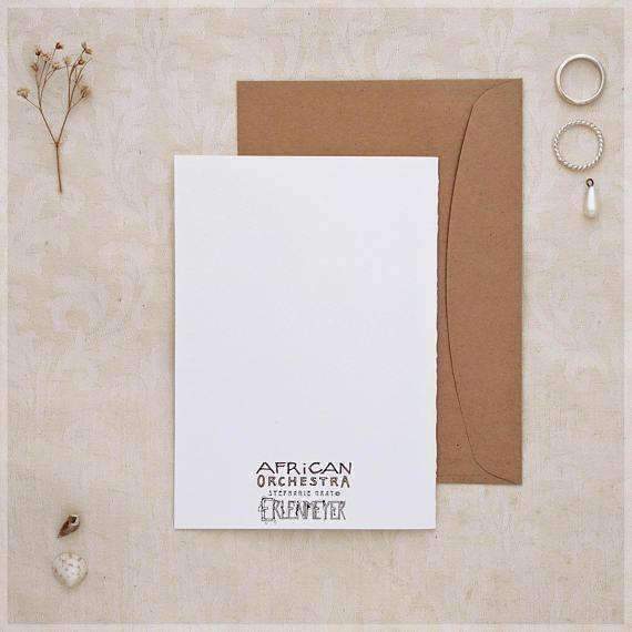 570x570 The Elephant Her Tuba ~ Greeting Card From Original Ink - Elephant Tuba Painting