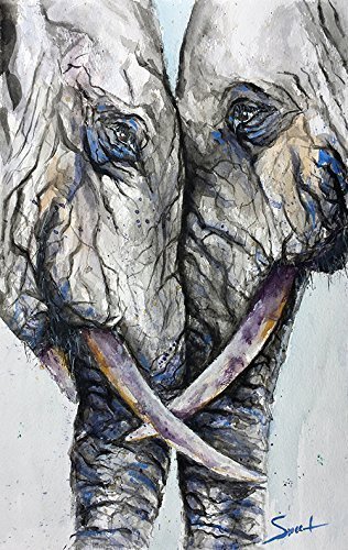 316x500 Elephant Watercolor Painting, Elephant Print, Elephant - Elephant Watercolor Painting
