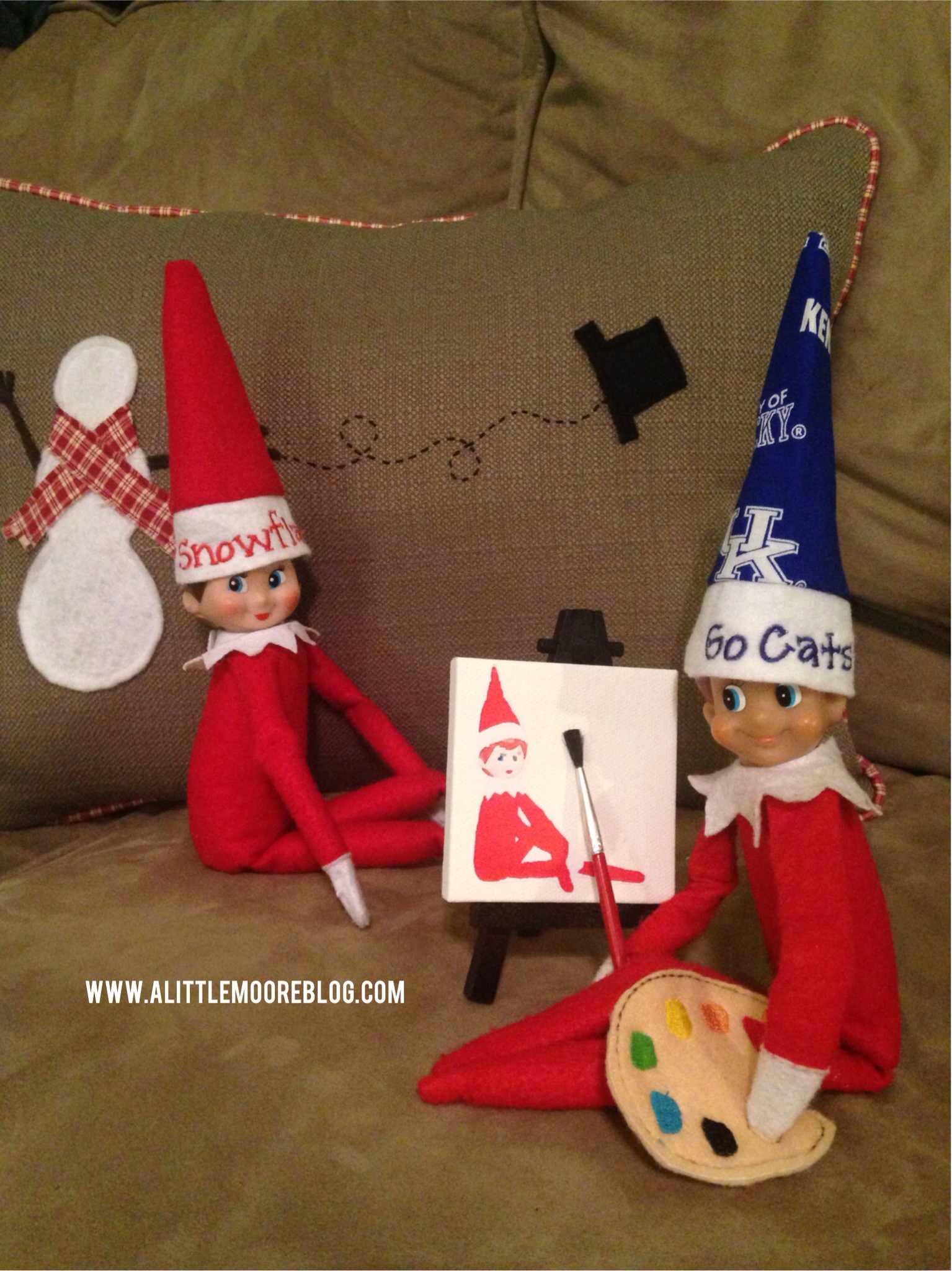 1535x2048 Elf On The Shelf Portrait Painting - Elf On The Shelf Painting