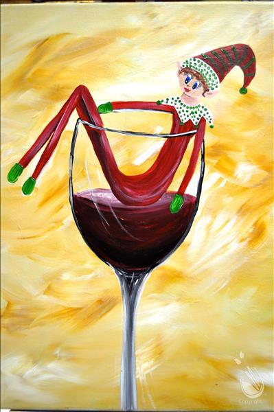 399x600 How To Paint Elf In A Glass - Elf On The Shelf Painting