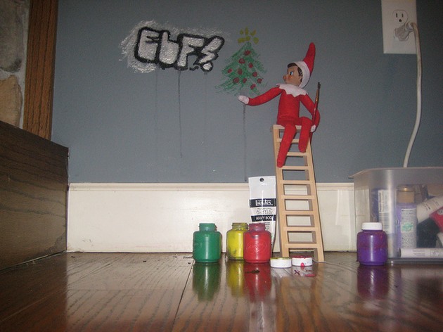 630x472 More Elf On The Shelf Ideas 24 - Elf On The Shelf Painting
