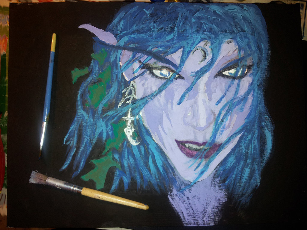 1024x768 Night Elf Painting, World Of Warcraft 2 By Bearamus - Elf Painting