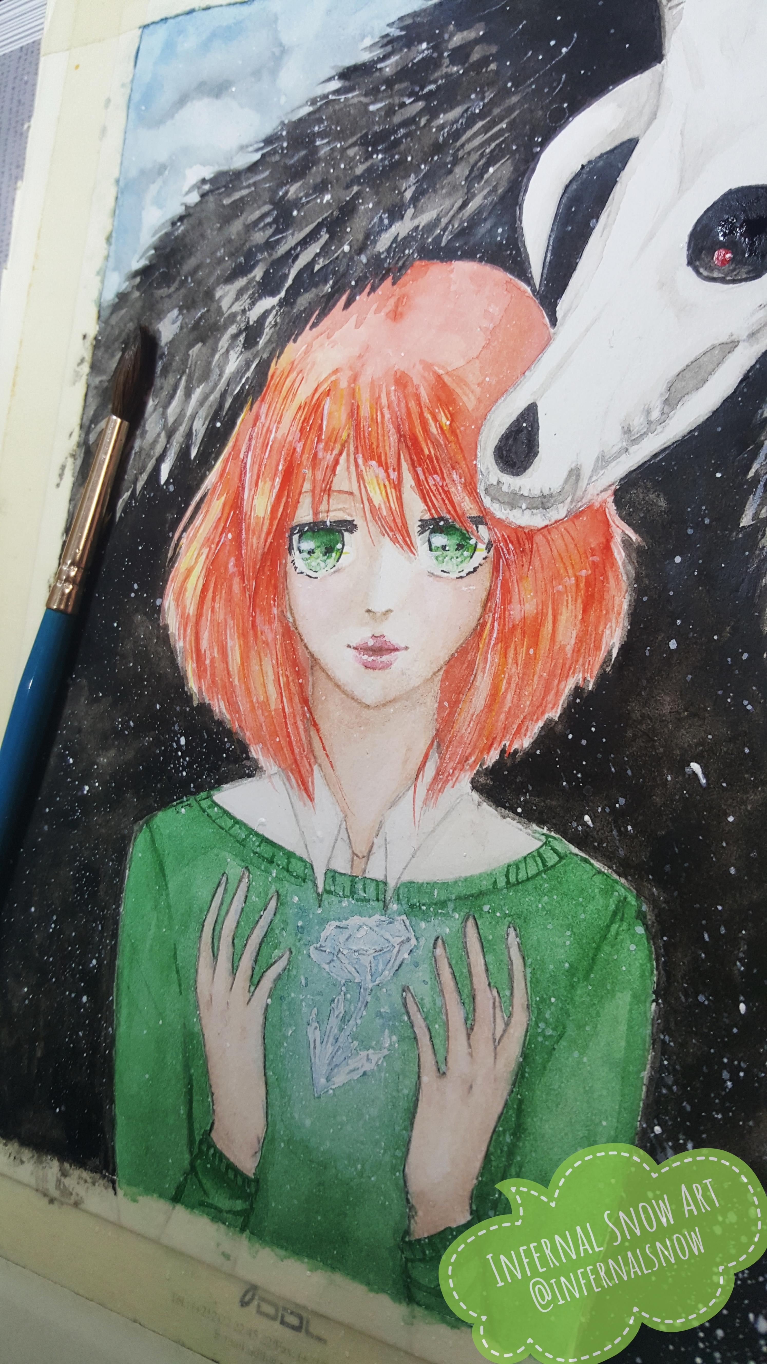 2988x5312 Watercolor Shise And Elias ( Painting Process On Youtube Channel - Elias Painting