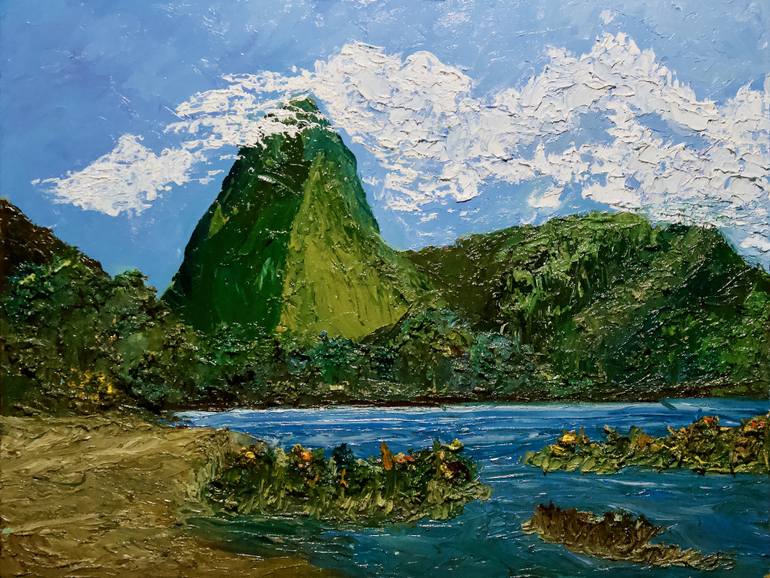 770x578 Saatchi Art Milford Sound, New Zealand Painting By Elijah Chester - Elijah Painting