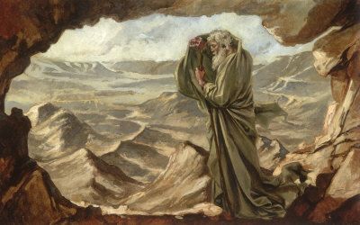 400x250 This Painting Depicts The Prophet Elijah From The Old Testament - Elijah Painting