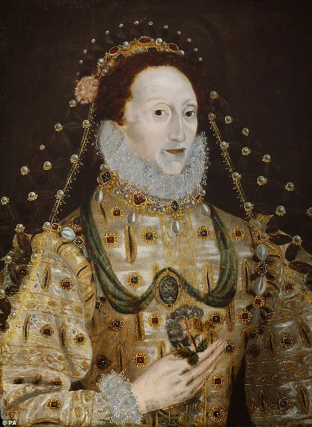 638x872 Mysterious Snake Appears In Painting Of Queen Elizabeth I Elixir - Elizabeth Painting