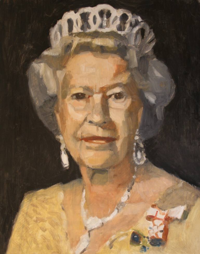 770x977 Saatchi Art Queen Elizabeth Ii Painting By Sebastian Aplin - Elizabeth Painting