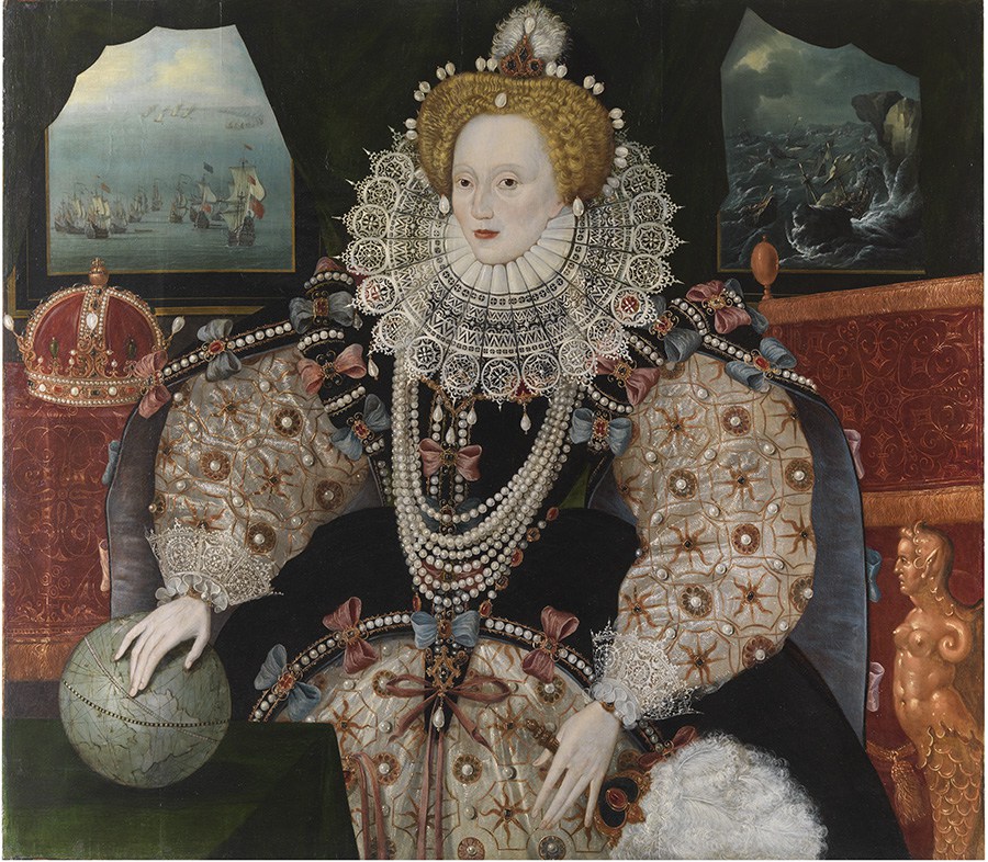 900x786 Can You See The Symbols In The Armada Portrait Of Queen Elizabeth I - Elizabeth Painting