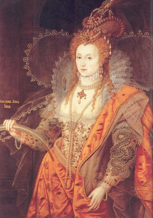 500x709 Epph Isaac Oliver's Rainbow Portrait Of Queen Elizabeth I (C.1600) - Elizabeth Painting