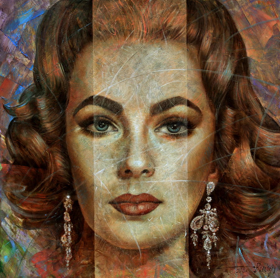 900x893 Elizabeth Taylor Painting By Arthur Braginsky - Elizabeth Taylor Painting
