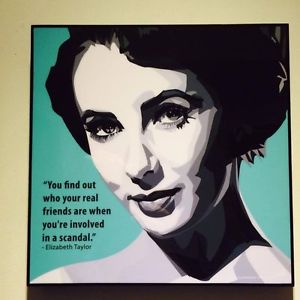 300x300 Elizabeth Taylor Canvas Quotes Wall Decals Photo Painting Framed - Elizabeth Taylor Painting