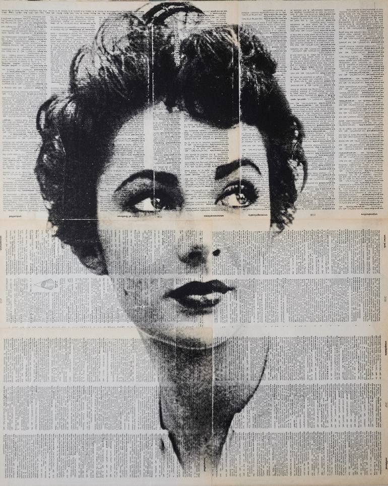 770x963 Saatchi Art Elizabeth Taylor Painting By Dane Shue - Elizabeth Taylor Painting