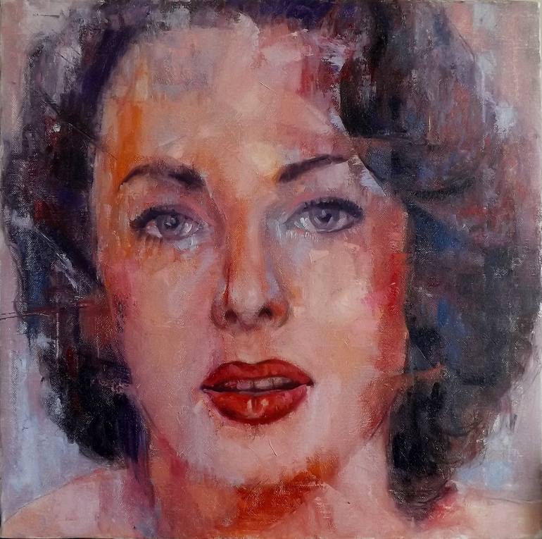 770x765 Saatchi Art Elizabeth Taylor Painting By Saimir Mullalli - Elizabeth Taylor Painting