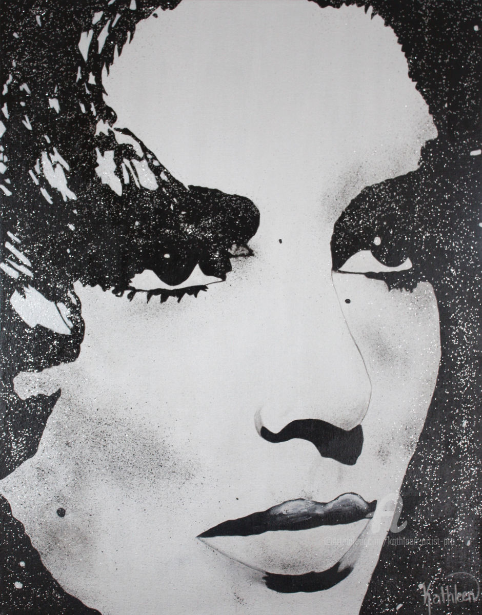 940x1200 Elizabeth Taylor (Kathleen Artist) - Elizabeth Taylor Painting