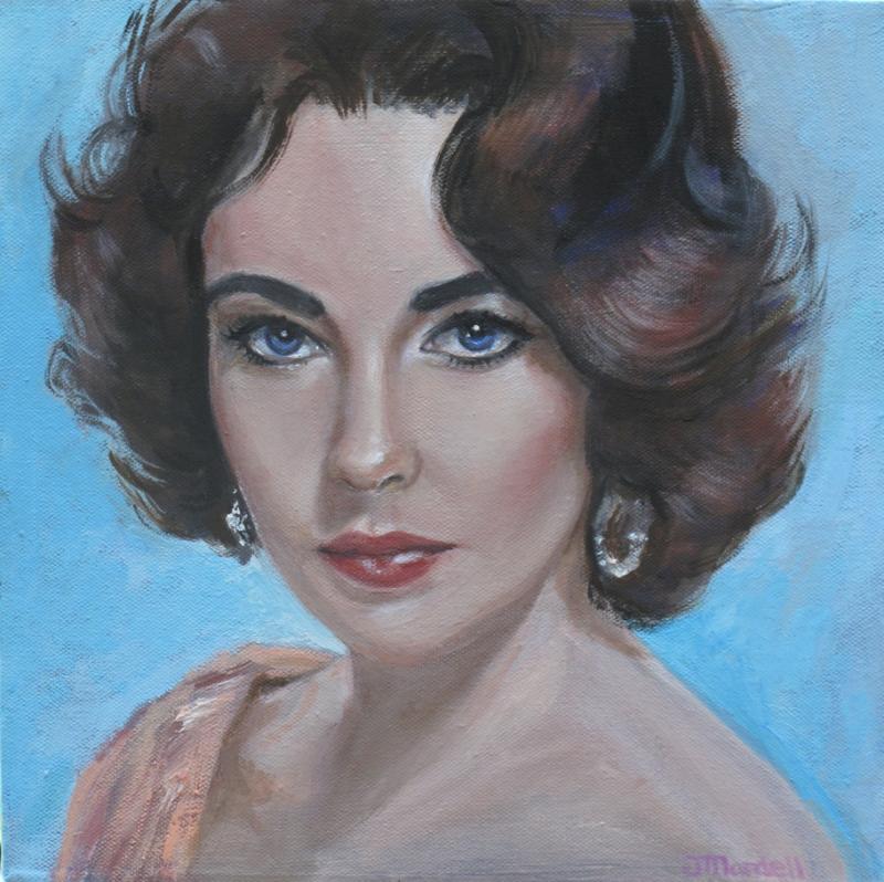 800x798 Elizabeth Taylor - Elizabeth Taylor Painting
