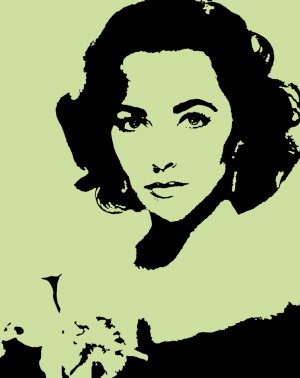 300x378 Elizabeth Taylor Acylic Pop Art Painting - Elizabeth Taylor Painting