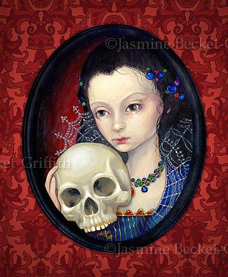 445x540 Elizabethan Skull - Elizabethan Painting