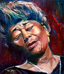 216x250 Ella Fitzgerald By Merryl Jaye Jazz Or Blues Jazz - Ella Fitzgerald Painting