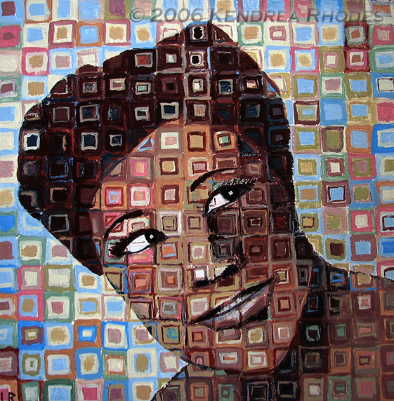 561x572 Ella Fitzgerald Original Art By Kendrea Rhodes Kendreart - Ella Fitzgerald Painting