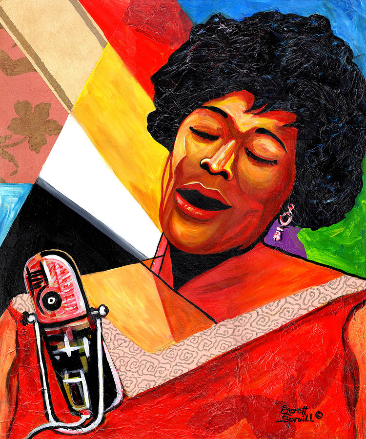 750x900 Lady Ella Fitzgerald Painting By Everett Spruill - Ella Fitzgerald Painting
