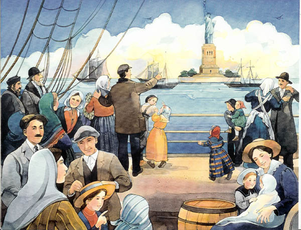 600x460 Terri Eisenberg's Discovery Corner - Ellis Island Painting