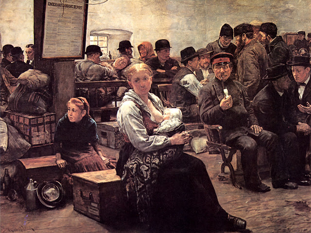 640x480 Ellis Island Immigration Ephemeral New York - Ellis Island Painting