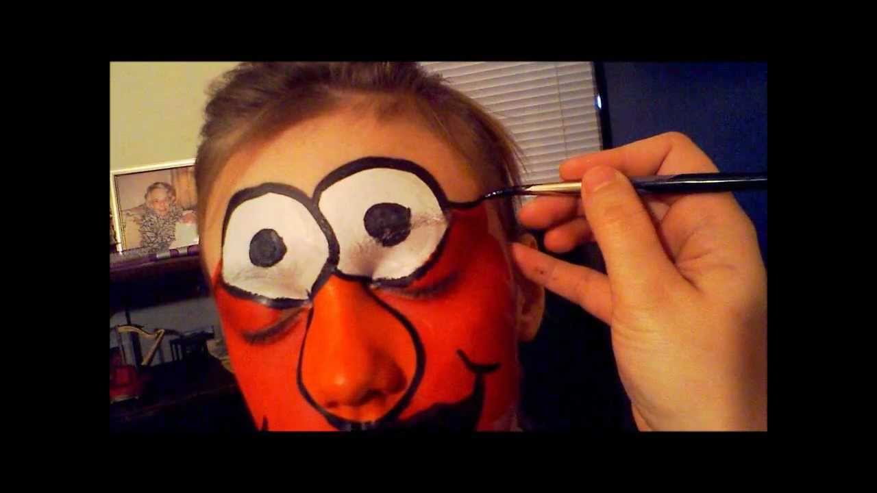 1280x720 Elmo Face Painting.wmv - Elmo Face Painting