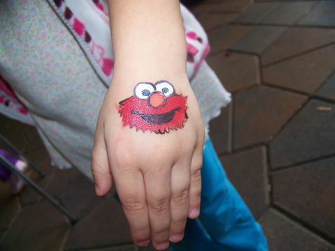 479x360 Blog Custom Made Face Painting, Art - Elmo Face Painting