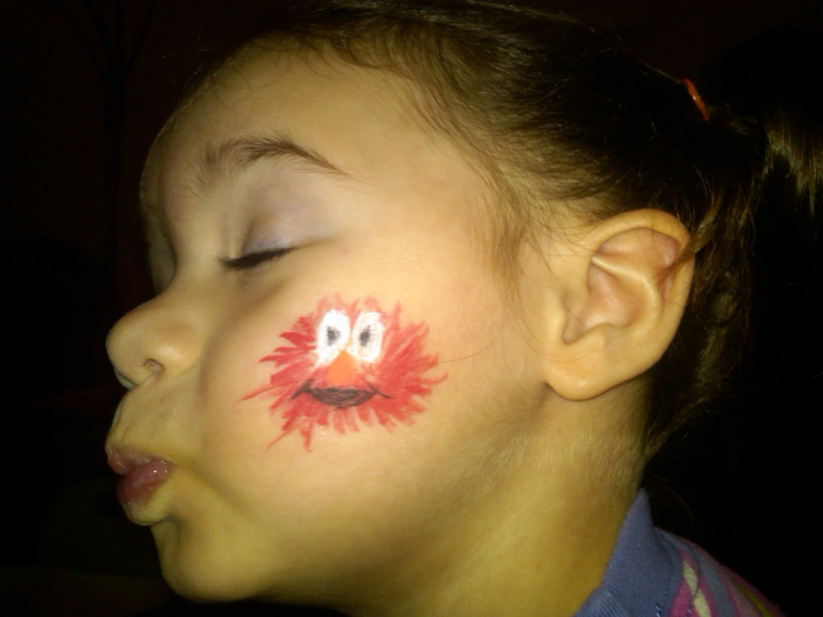 1600x1200 Caroline Grace Ries More Face Painting! - Elmo Face Painting