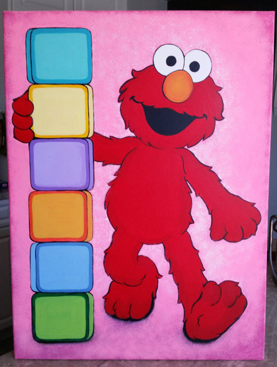 570x756 Elmocrylic Painting On Canvas 18 X 24 Inches - Elmo Painting