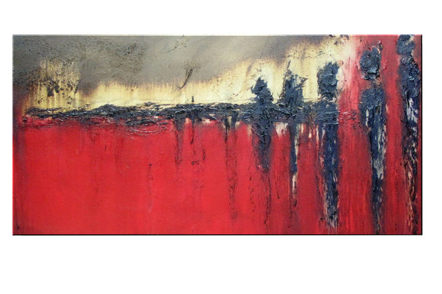 640x426 Waiting Abstract Modern Canvas Painting Contemporary Fine Art - Eloise Painting