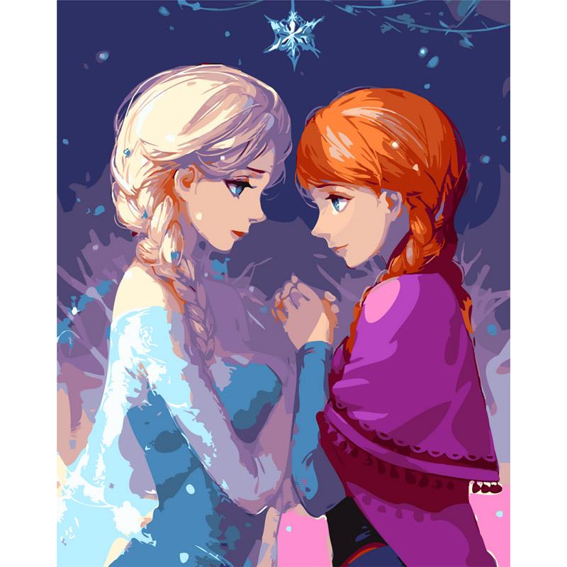 800x800 Elsa Anna - Elsa Anna Painting