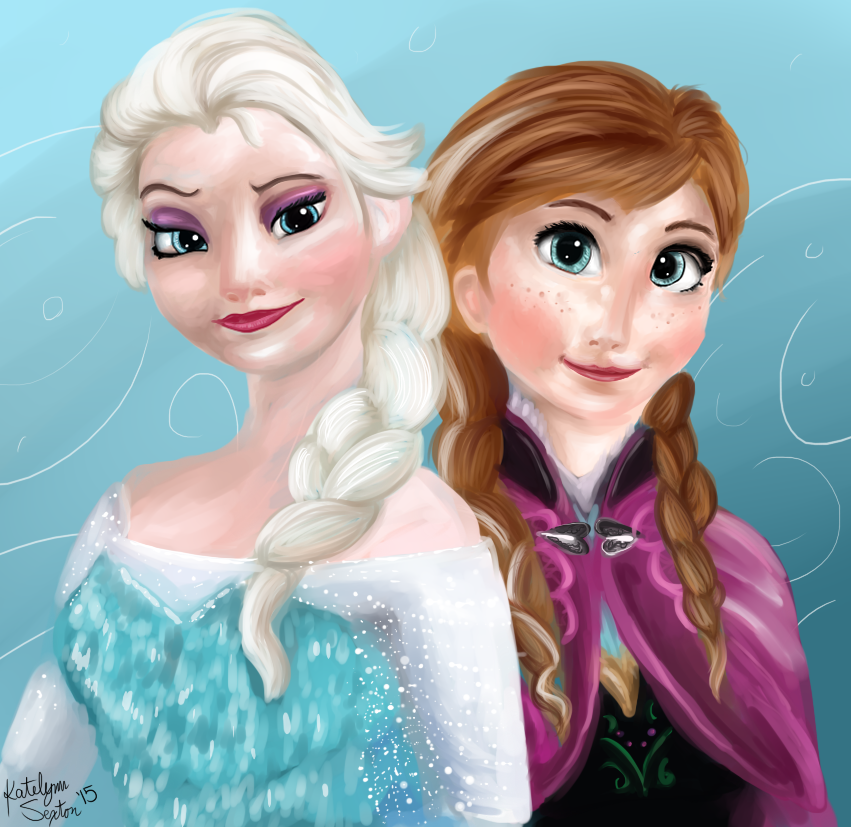 Elsa Anna Painting at PaintingValley.com | Explore collection of Elsa ...