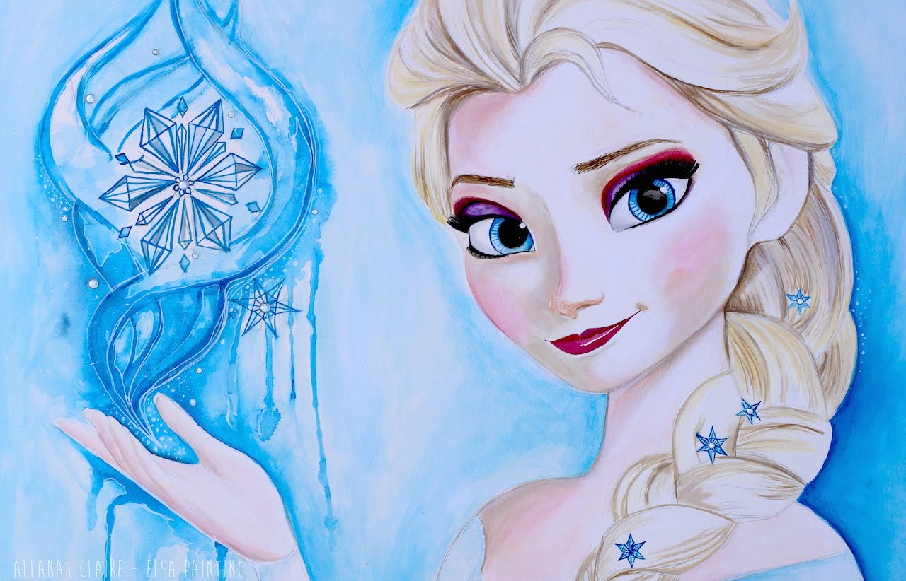 Elsa Anna Painting at PaintingValley.com | Explore collection of Elsa ...