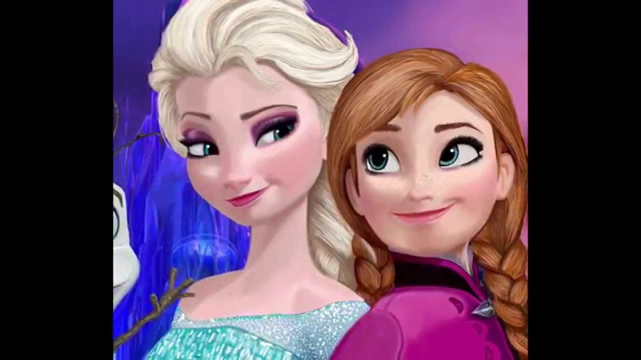1280x720 Frozen Speed Painting Elsa Anna And Olaf - Elsa Anna Painting