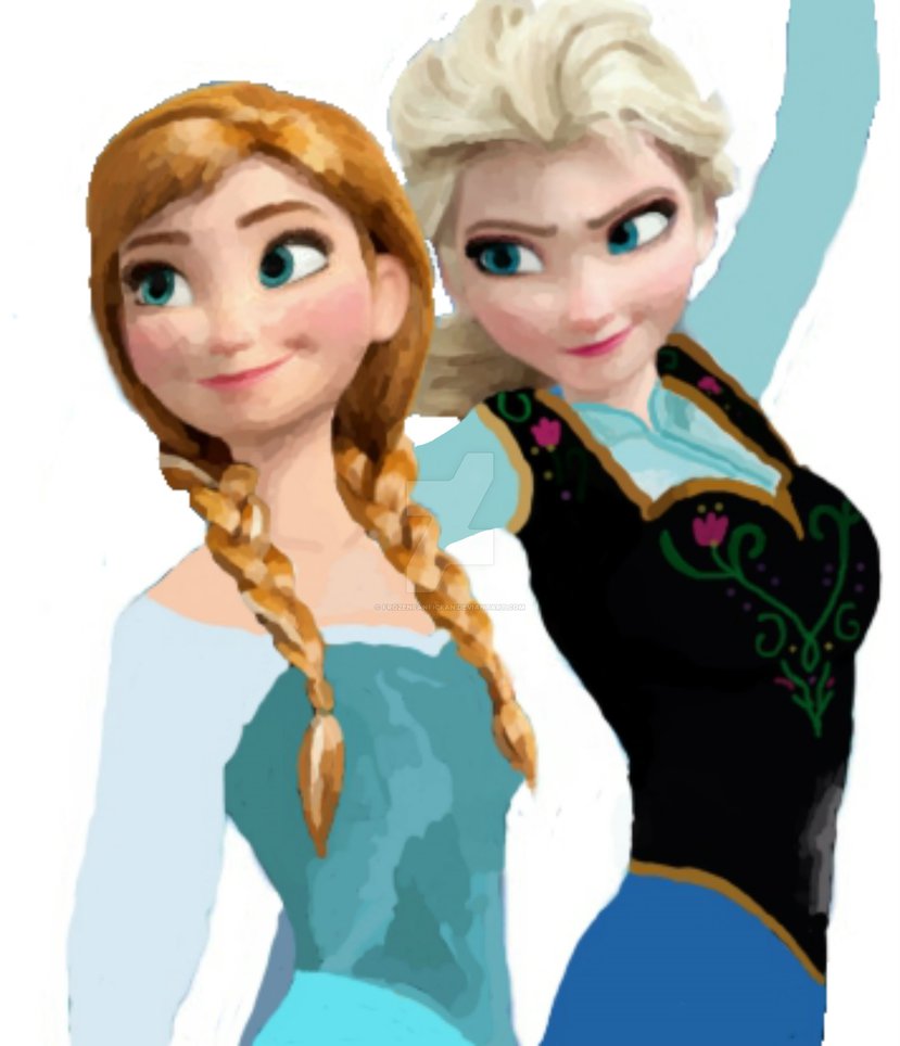829x964 My Painting Elsa And Anna 3 By Frozenfanficfan - Elsa Anna Painting