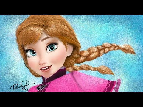 480x360 Speed Painting Anna Of Frozen - Elsa Anna Painting
