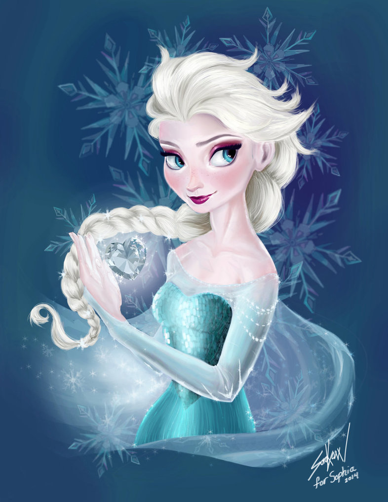 786x1017 Elsa Painting By Saenerys - Elsa Painting