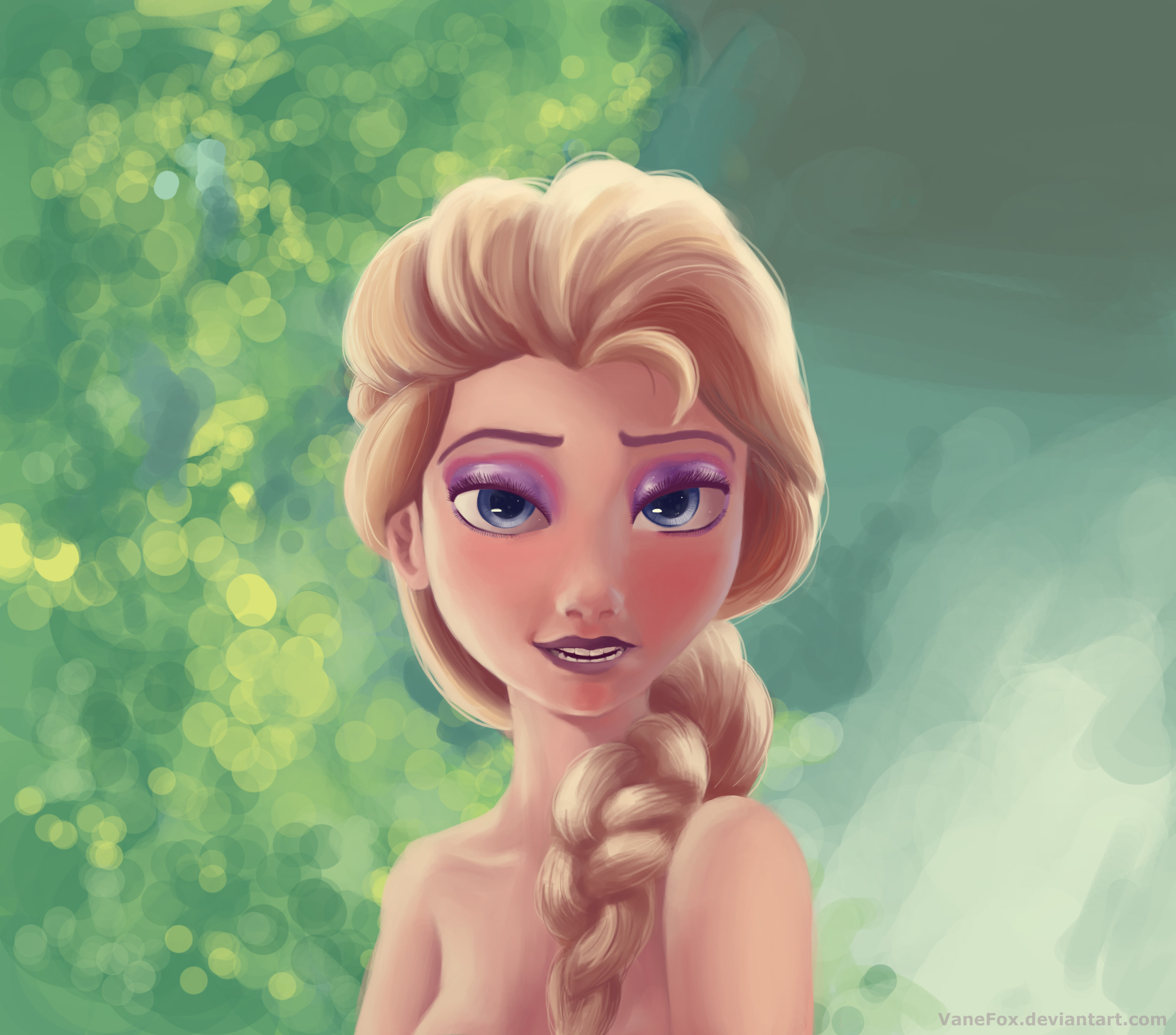 2500x2200 Elsa Painting By Vanefox On Newgrounds - Elsa Painting