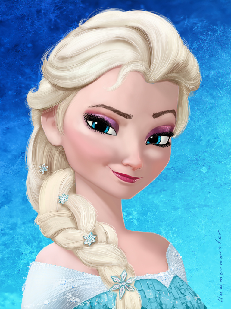 767x1024 Frozen Mark Hammermeister - Elsa Painting
