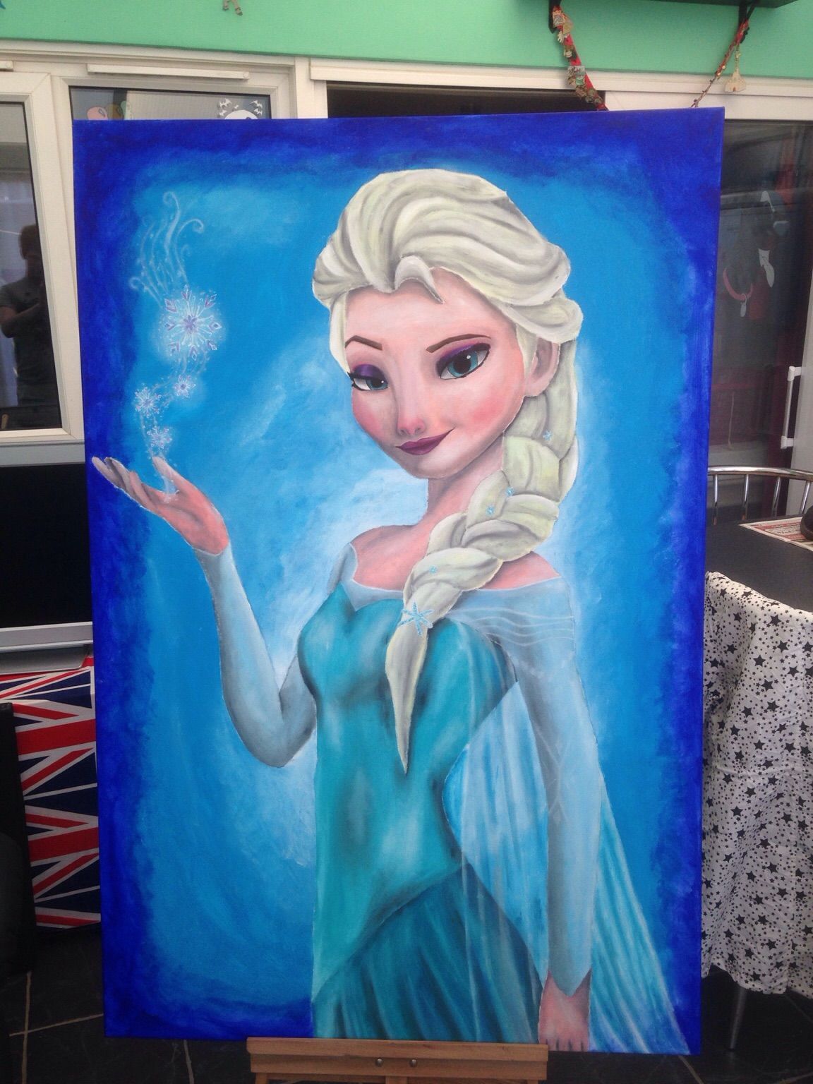 1152x1536 Used Elsa Frozen Canvas Painting In Chelmsford For 80.00 Shpock - Elsa Painting